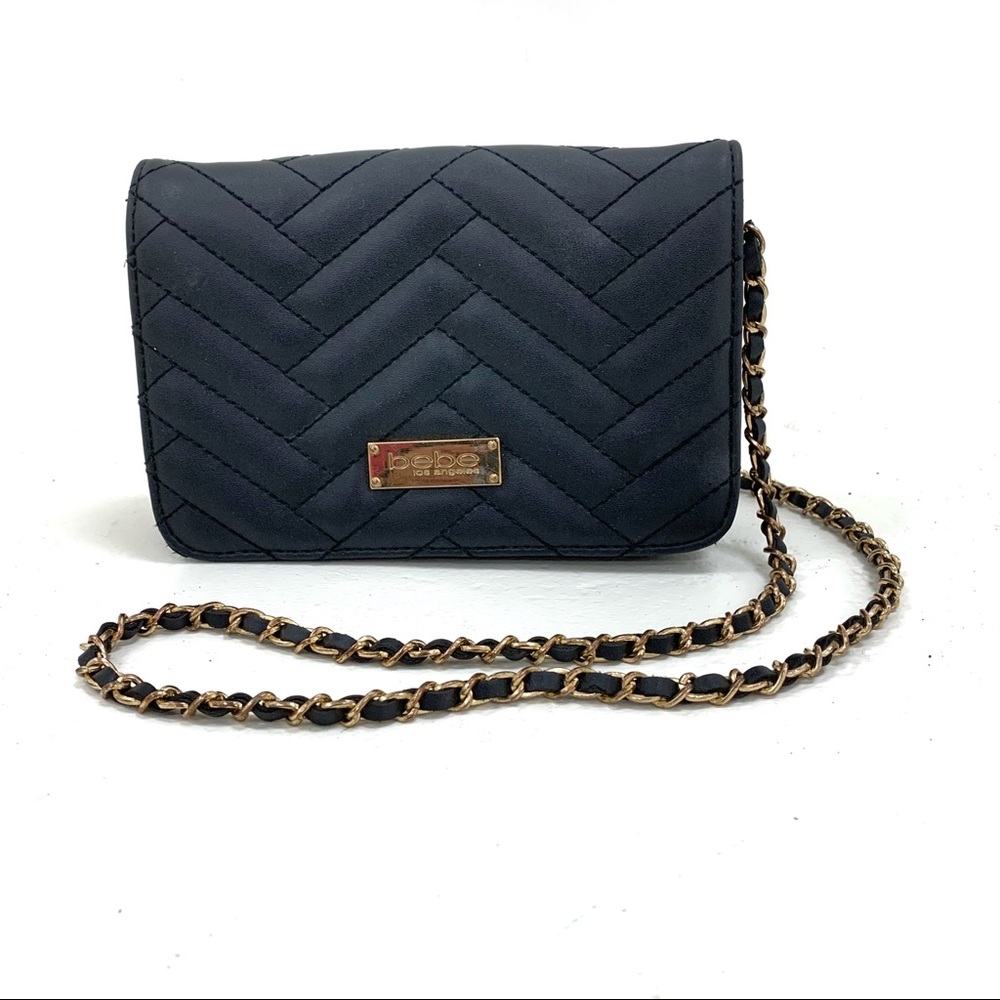 Bebe | Puffed Embossed Black CrossBody